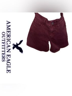 American Eagle Outfitters Burgundy Midi Shorts ♥️